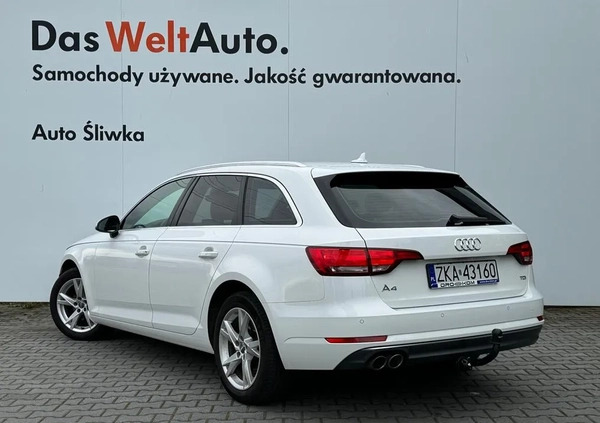 Audi A4 cena 78500 przebieg: 212291, rok produkcji 2018 z Olecko małe 254